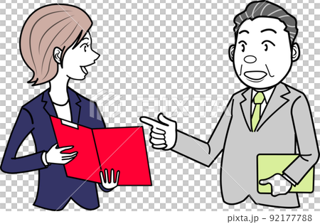 部下に指示を出す 92177788