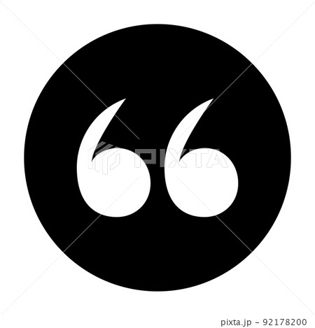 ダブルクォーテーション 丸 92178200