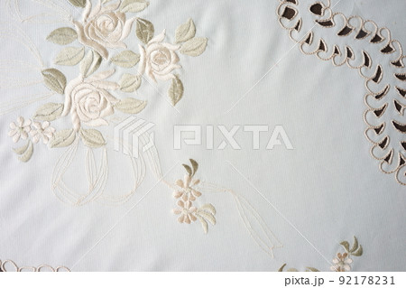 白い刺繡 白い刺繡 92178231
