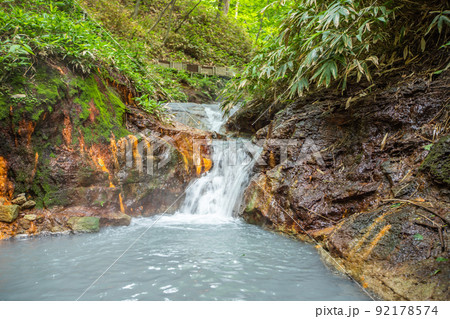 北海道 北海道登別・天然の足湯 北海道 北海道登別・天然の足湯 92178574
