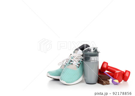 Concept of sports nutrition isolated on white background 92178856