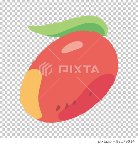 食べ物_果物_マンゴー_主線無し 92179014