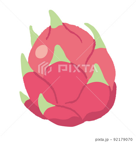 食べ物_果物_ドラゴンフルーツ_主線無し 食べ物_果物_ドラゴンフルーツ_主線無し 92179070