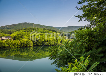 《岐阜県》中津川市　落合ダム湖 92180775