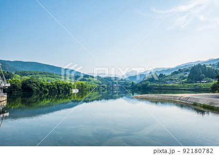 《岐阜県》中津川市　落合ダム湖 92180782