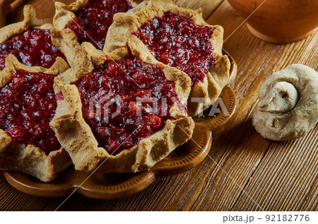 Karelian pasty with berries Karelian pasty with berries 92182776