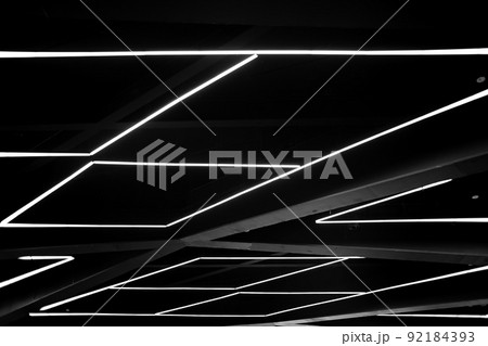 fluorescent lamp on ceiling 92184393