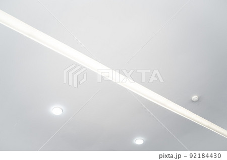 fluorescent lamp on the ceiling 92184430