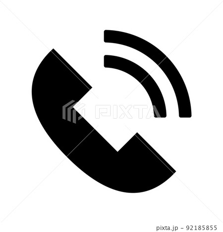通話中の電話アイコン 92185855