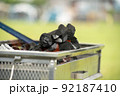 火起こし中の木炭 92187410