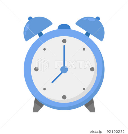 Alarm clock on white background, element of school life - Vector Alarm clock on white background, element of school life - Vector 92190222