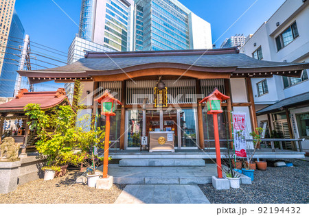 日本の東京都市景観 東新橋にある日比谷神社と高層ビル群などを望む=7月1日 日本の東京都市景観 東新橋にある日比谷神社と高層ビル群などを望む=7月1日 92194432