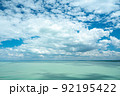 Lake Balaton view from Tihany viewpoint on hot summer day 92195422