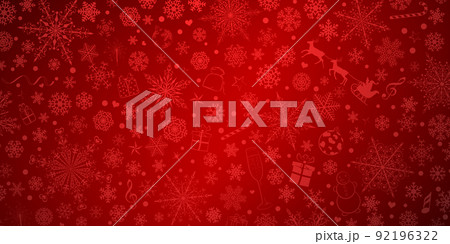 Christmas background of snowflakes 92196322