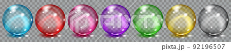 Transparent colored spheres 92196507