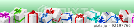 Banner with gift boxes 92197766