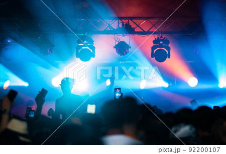 crowd at concert - summer music festival 92200107