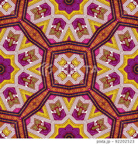 Seamless kaleidoscope or endless pattern for ceramic tile, wallpaper, linoleum, textile, web page background used. Seamless kaleidoscope or endless pattern for ceramic tile, wallpaper, linoleum, textile, web page background used. 92202523