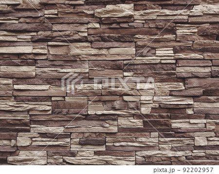 beige brown artificial stone wall texture 92202957