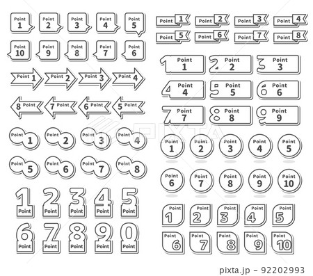 数字 ポイント アイコン セット 数字 ポイント アイコン セット 92202993