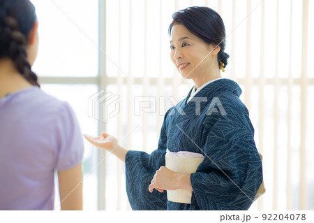 着物　夏　薄物　単衣　60代女性 92204078