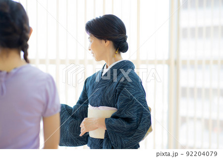 着物　夏　薄物　単衣　60代女性 92204079