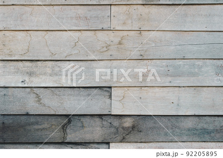 The pattern and textures of hardwood plank background. 92205895