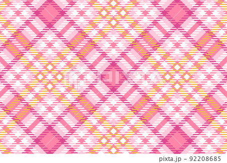 チェック柄の背景イラストイメージ チェック柄の背景イラストイメージ 92208685