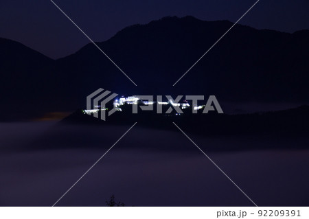 立雲峡からの竹田城の雲海 92209391
