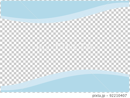 藍色框架與柔和的波浪 藍色框架與柔和的波浪 92210407