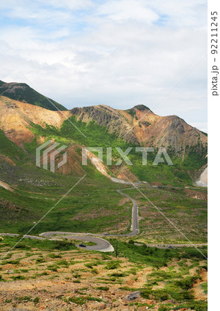 吾妻小富士からみた吾妻スカイラインの様子 92211245