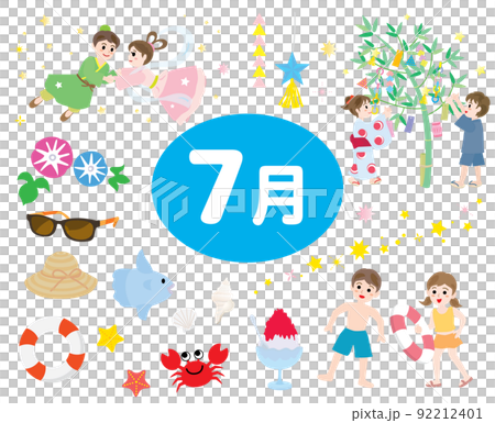 日本の7月の行事イラスト 92212401