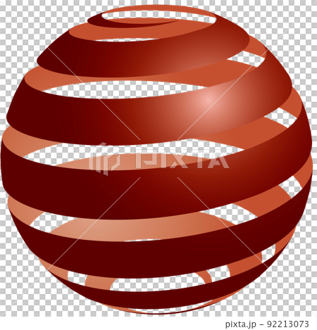Sphere_Spiral_Red_Dark_Thick 92213073