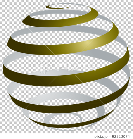 Sphere_Spiral_Blue Gold_Inner Gray_Fine 92213074
