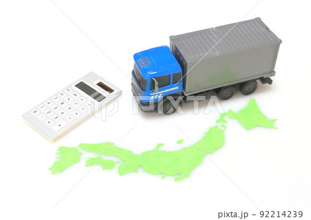 全国配送（物流・コストイメージ） 92214239