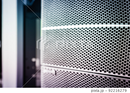 detail of rack datacenter holding cluster of hard-drives detail of rack datacenter holding cluster of hard-drives 92216279