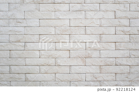 A close up of a white brick wall. High quality photo 92218124