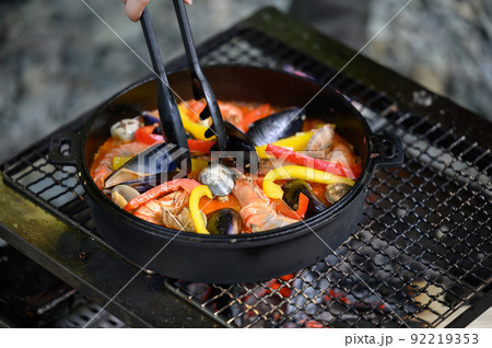 BBQのパエリア	作り方 92219353