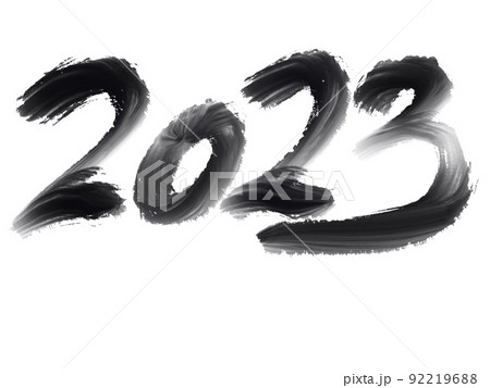2023 black brush handwritten design font 92219688