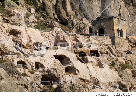 Cave monastery on sunny day Cave monastery on sunny day 92220217