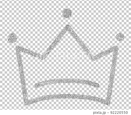 Illustration material Crown Silver Illustration material Crown Silver 92220550