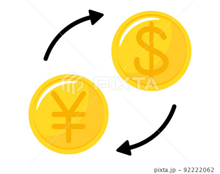 ドルと円の両替アイコン 92222062