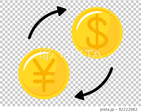 ドルと円の両替アイコン 92222062