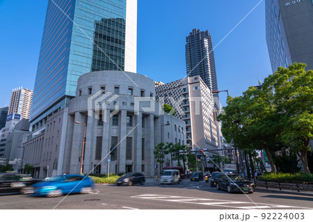 《大阪府》大阪都市風景・大阪証券取引所 92224003