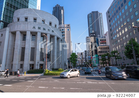 《大阪府》大阪都市風景・大阪証券取引所 92224007
