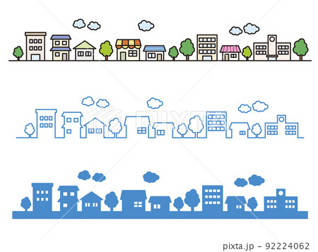 住宅街の街並 住宅街の街並 92224062