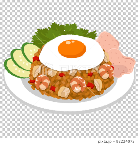 ナシゴレンのイラスト 92224072