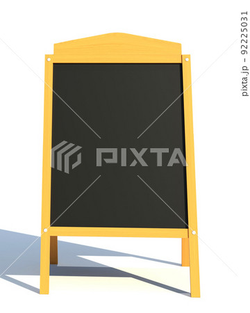 wooden black board menu 3d render illustration wooden black board menu 3d render illustration 92225031