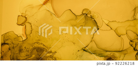 Gold Fluid Art. Liquid Abstract Illustration. Gold Fluid Art. Liquid Abstract Illustration. 92226218