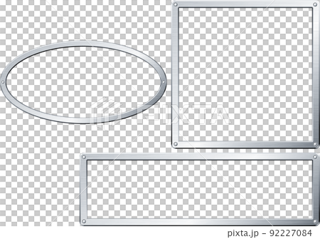 Hairline-finished metal plate name plate frame Hairline-finished metal plate name plate frame 92227084